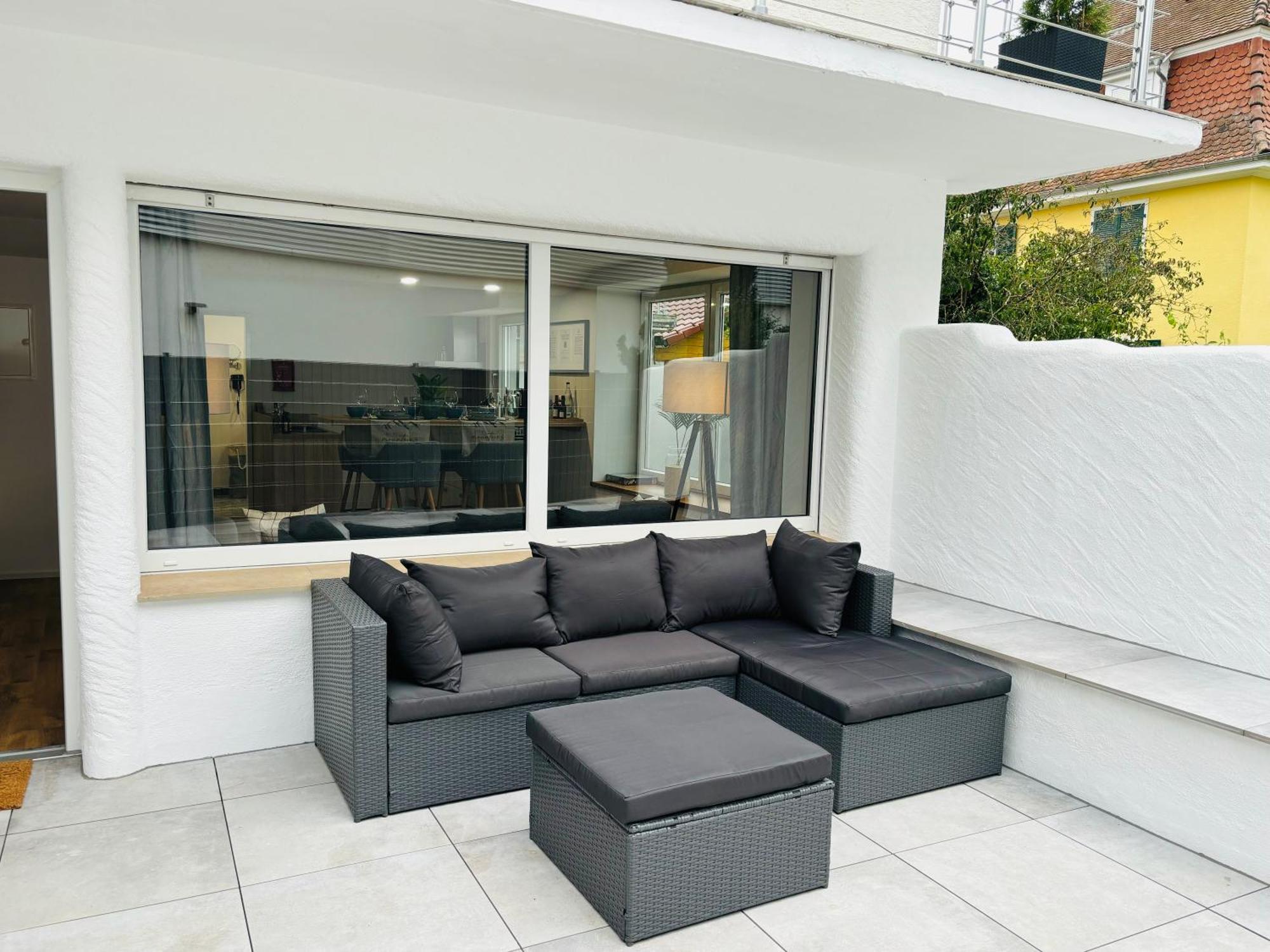 Jacuzzi Terrasse 55' Tv Kueche Regendusche Bad Bellingen Exterior foto